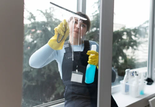 Nettoyage de vitres intérieures et extérieures au Mériot